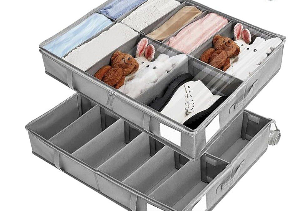 2 Pack Under Bed Shoe Storage Organizer – $19.99